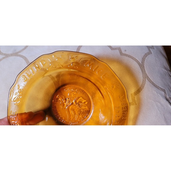 Amber Glass Bowl And Glasses Nursery Rhimes Set - Picture 8 of 14
